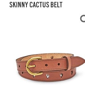 FOSSIL 🌵 Cactus Perforated Leather Belt